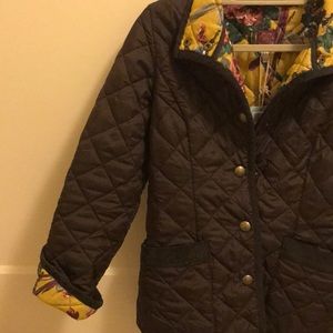 Brown Quilted Joules Jacket